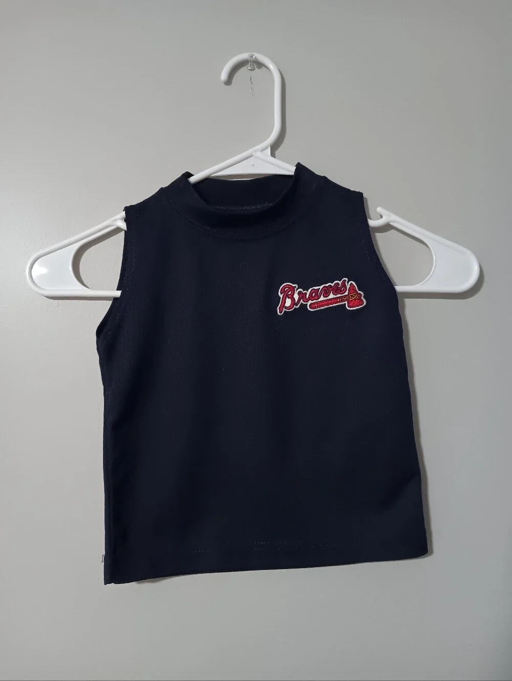 Braves Navy Pullover Jersey Shirt